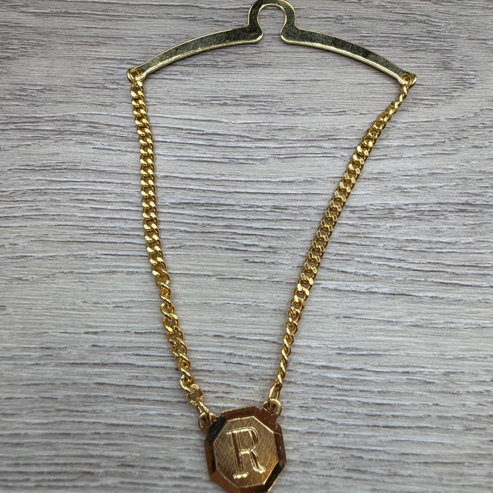 Gold Tone Initial‎ Bracelet